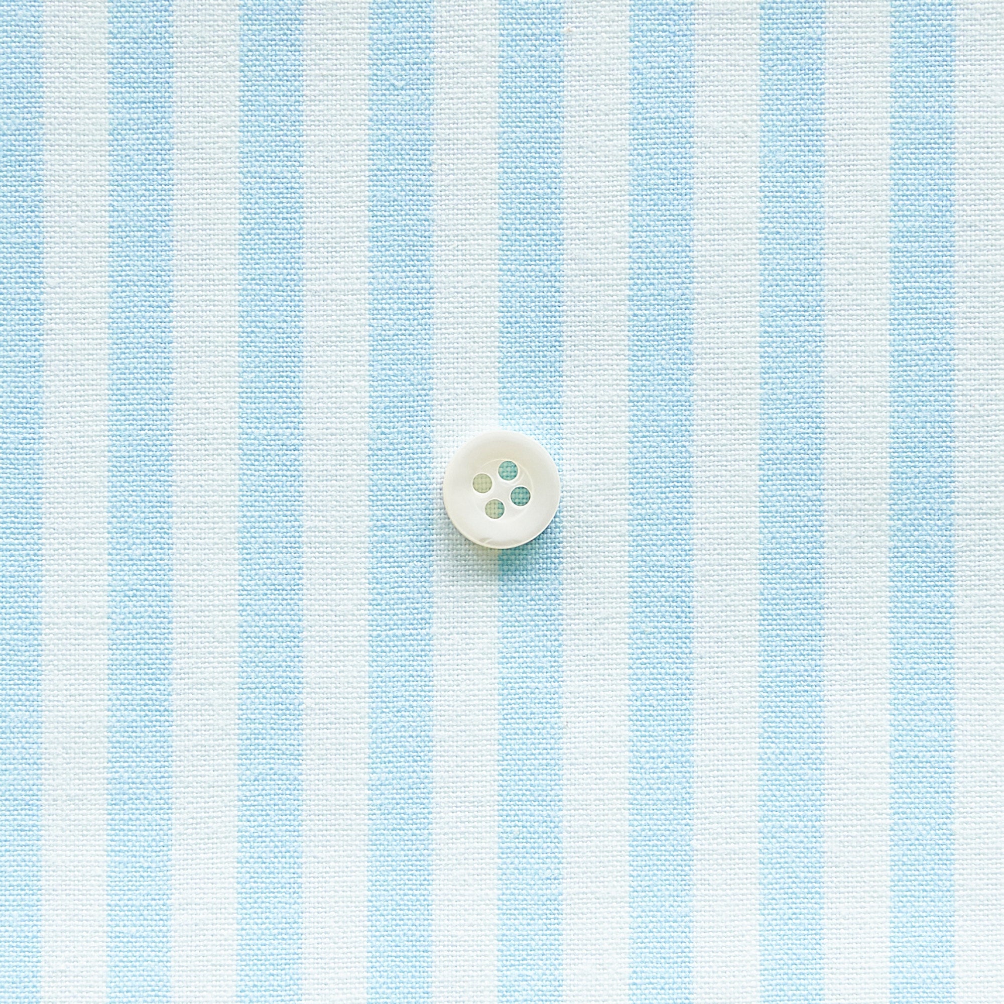 綿ポリ交織ダンガリー5mmストライプ#124 アクアブルー