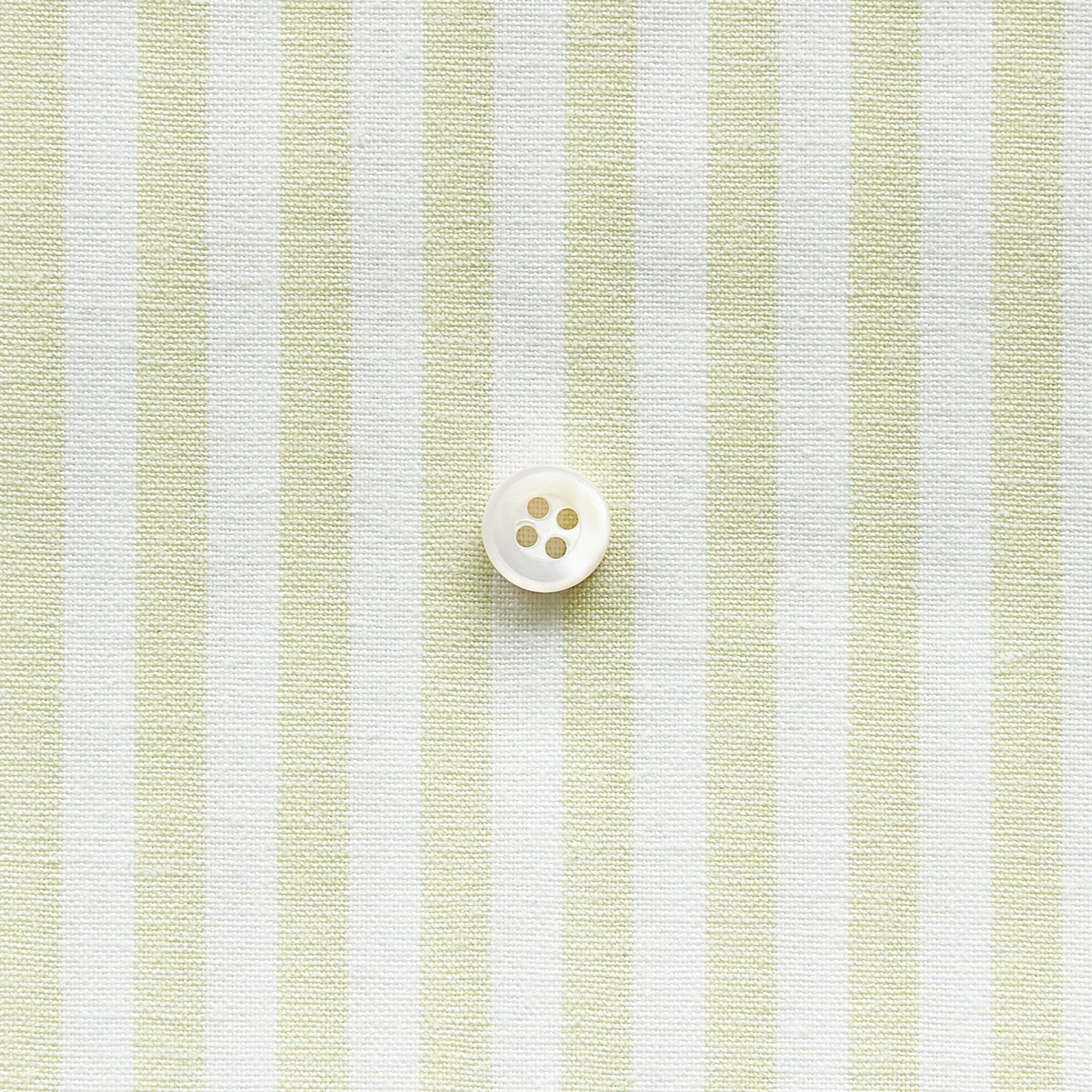 綿ポリ交織ダンガリー5mmストライプ#125 サラダグリーン