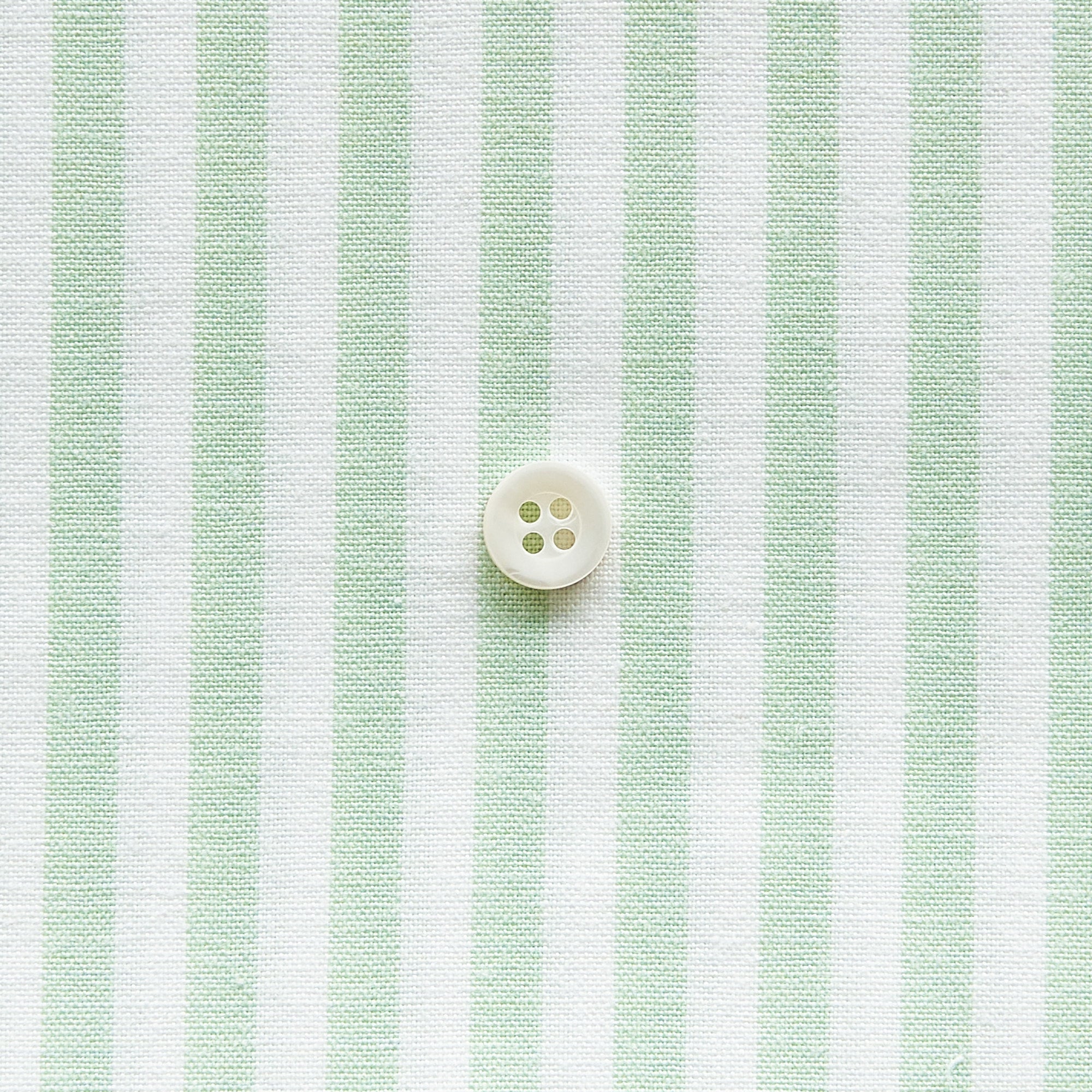 綿ポリ交織ダンガリー5mmストライプ#126 スプリンググリーン