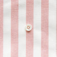 綿ポリダンガリー ストライプ#柄の大きさ_12mm#カラー_#102 サーモンピンク