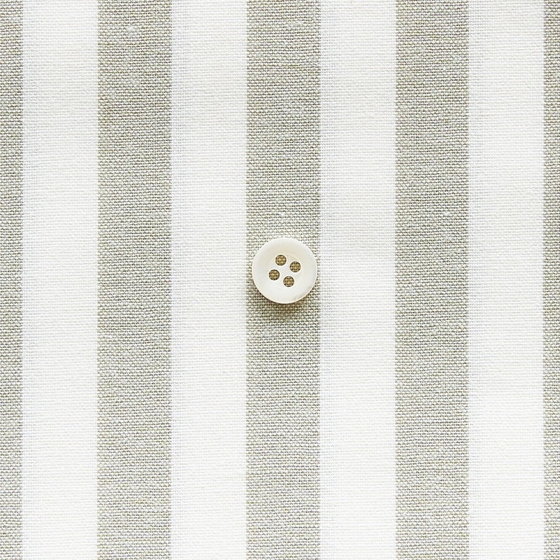 綿ポリダンガリー ストライプ#柄の大きさ_12mm#カラー_#115 モスグリーン