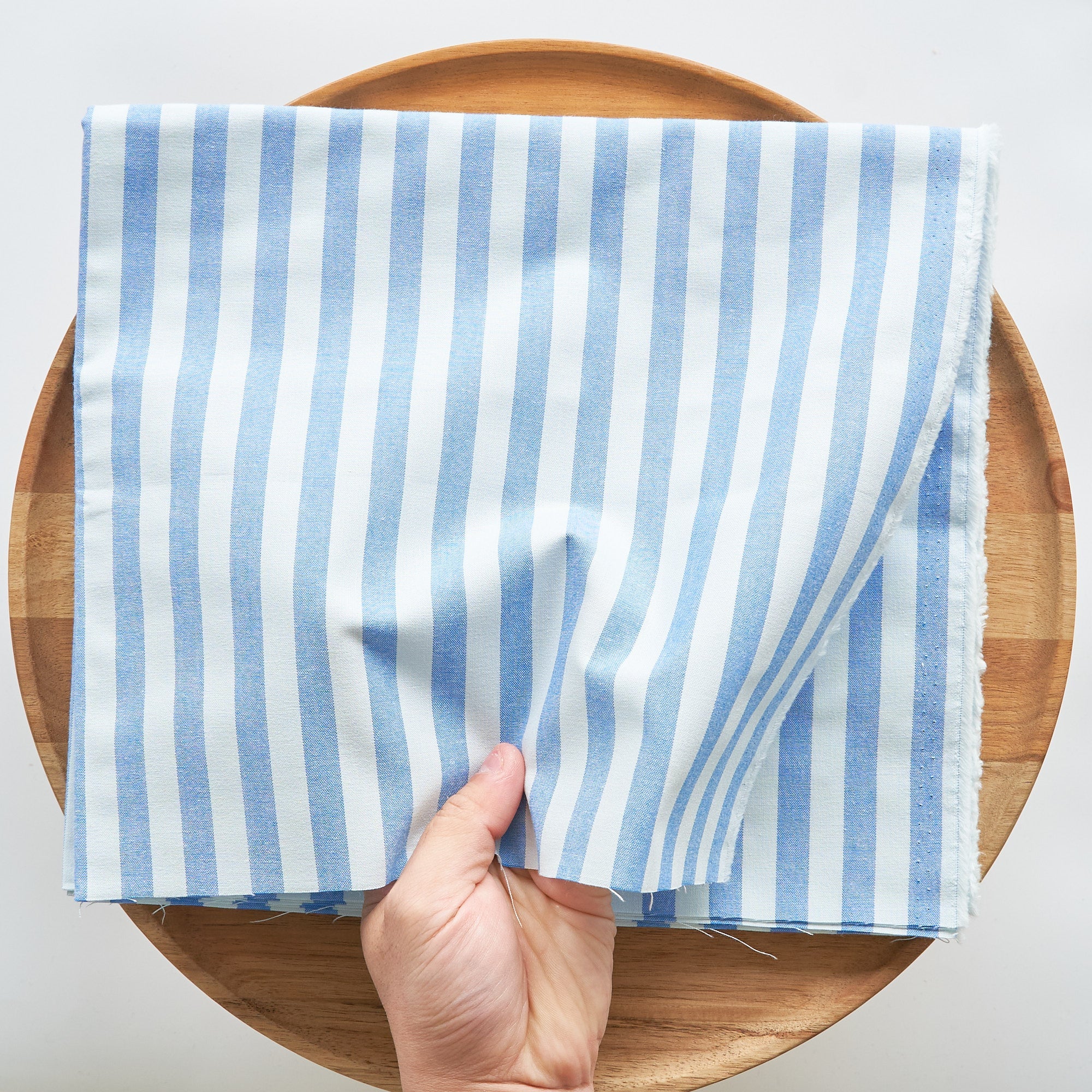 綿ポリ交織ダンガリー12mmストライプ#117 トマトレッド