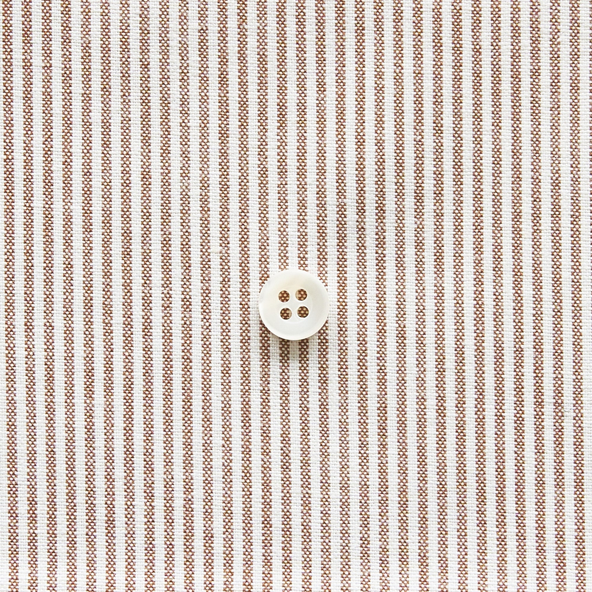 綿ポリ交織ダンガリー1.5mmストライプ#116 ココア