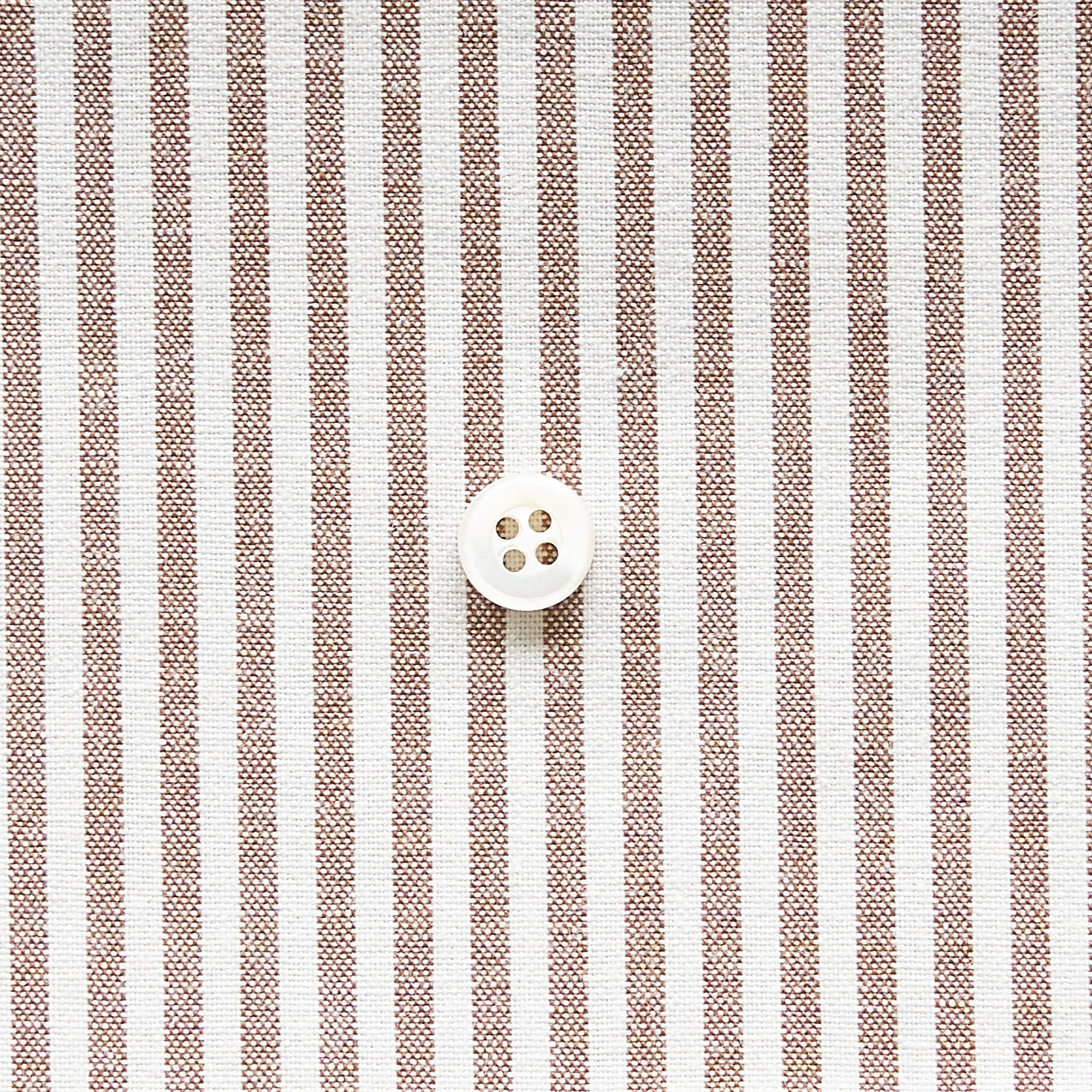 綿ポリ交織ダンガリー3mmストライプ#116 ココア