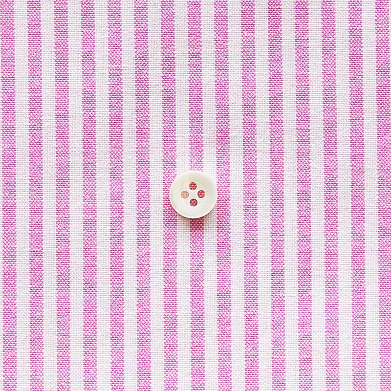 綿ポリダンガリー ストライプ#柄の大きさ_3mm#カラー_#121 ラズベリー