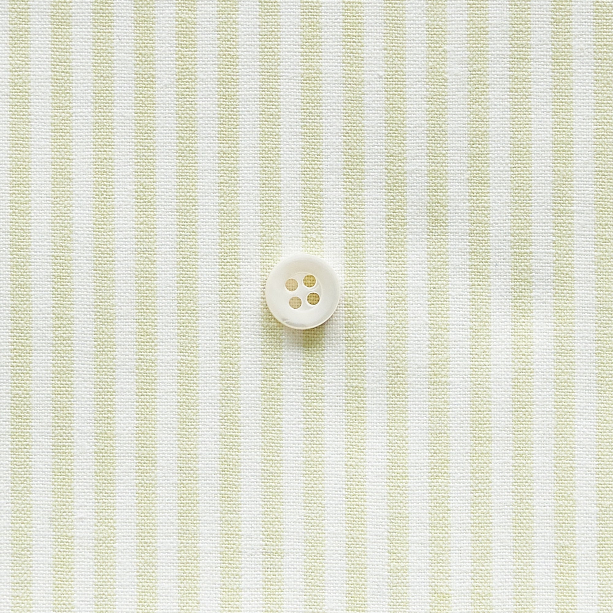 綿ポリ交織ダンガリー3mmストライプ#125 サラダグリーン