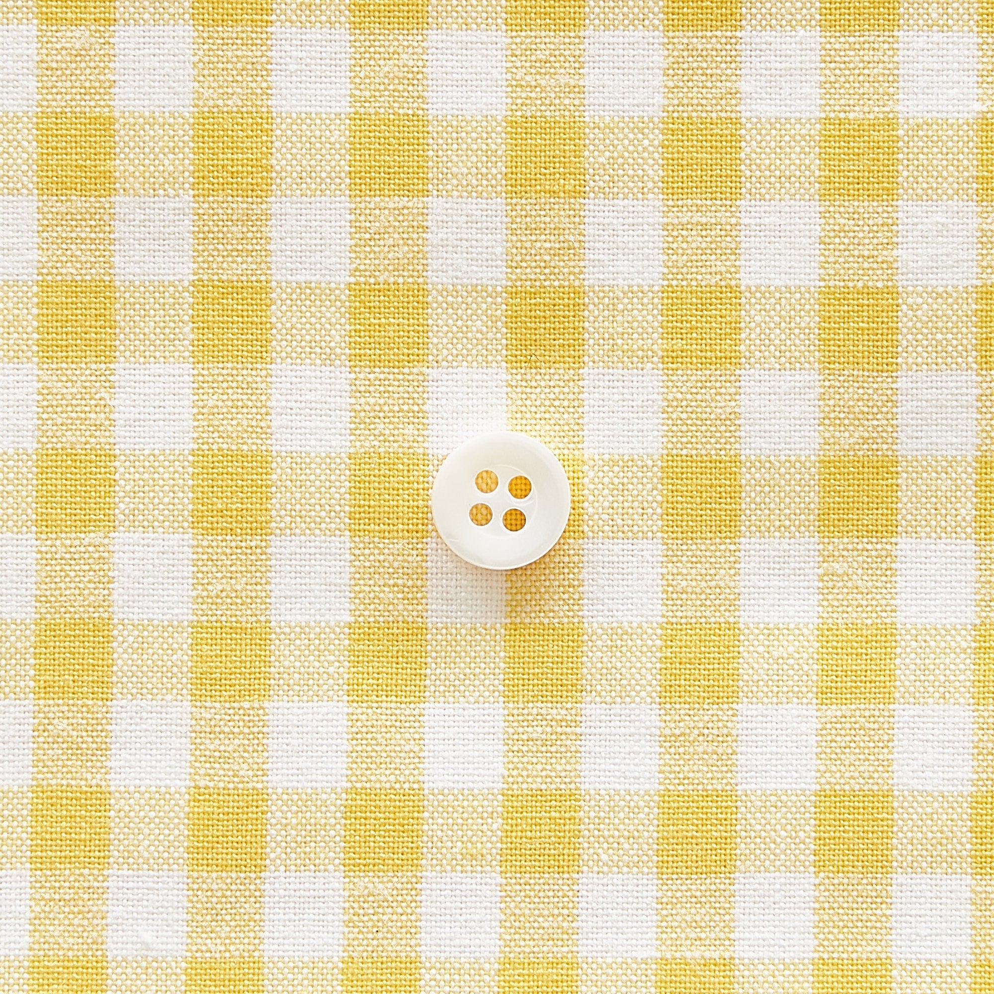 綿ポリ交織ダンガリー5mmギンガム#104 イエロー