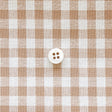 綿ポリダンガリー ギンガムチェック#柄の大きさ_5mm#カラー_#107 ベージュ