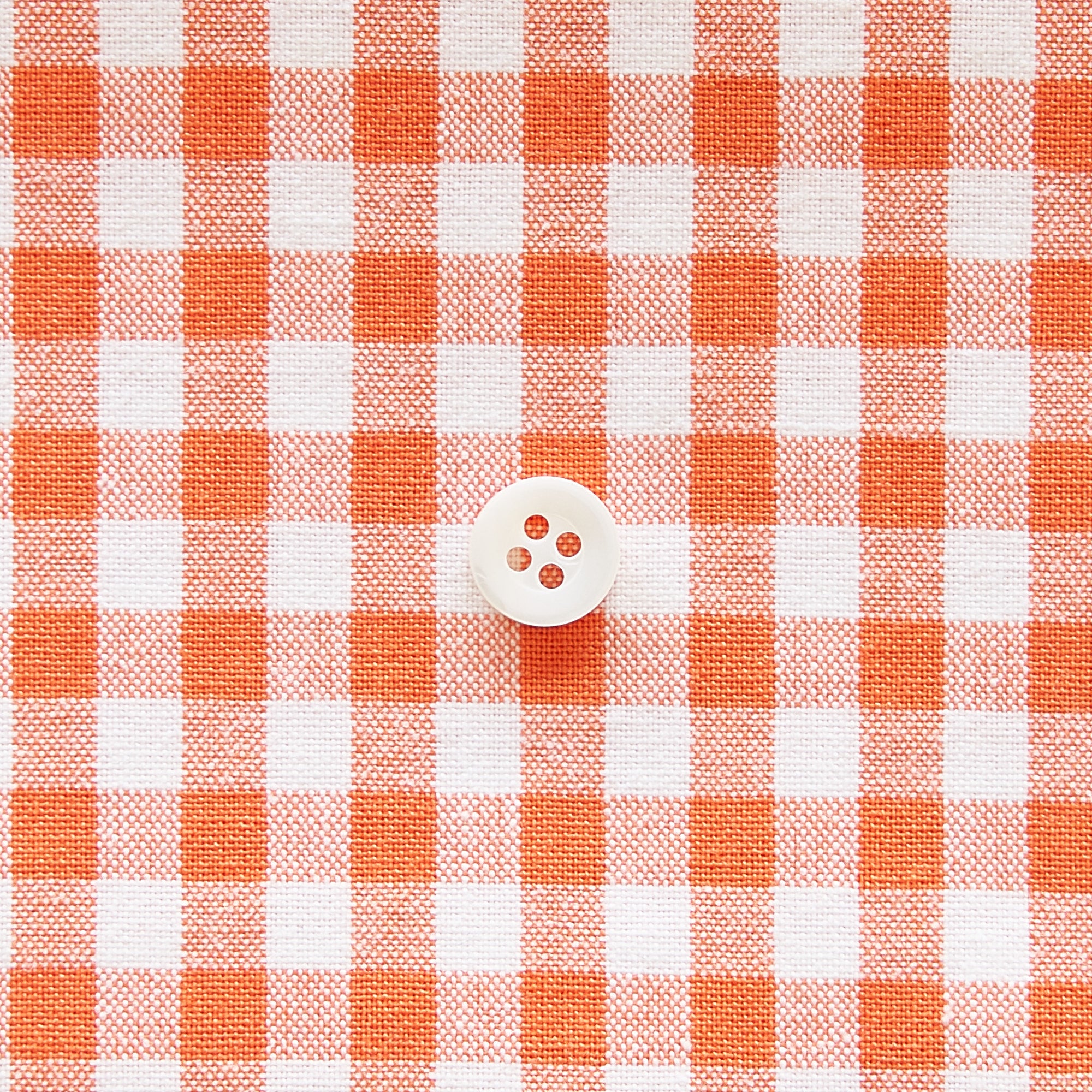 綿ポリ交織ダンガリー5mmギンガム#114 オレンジ