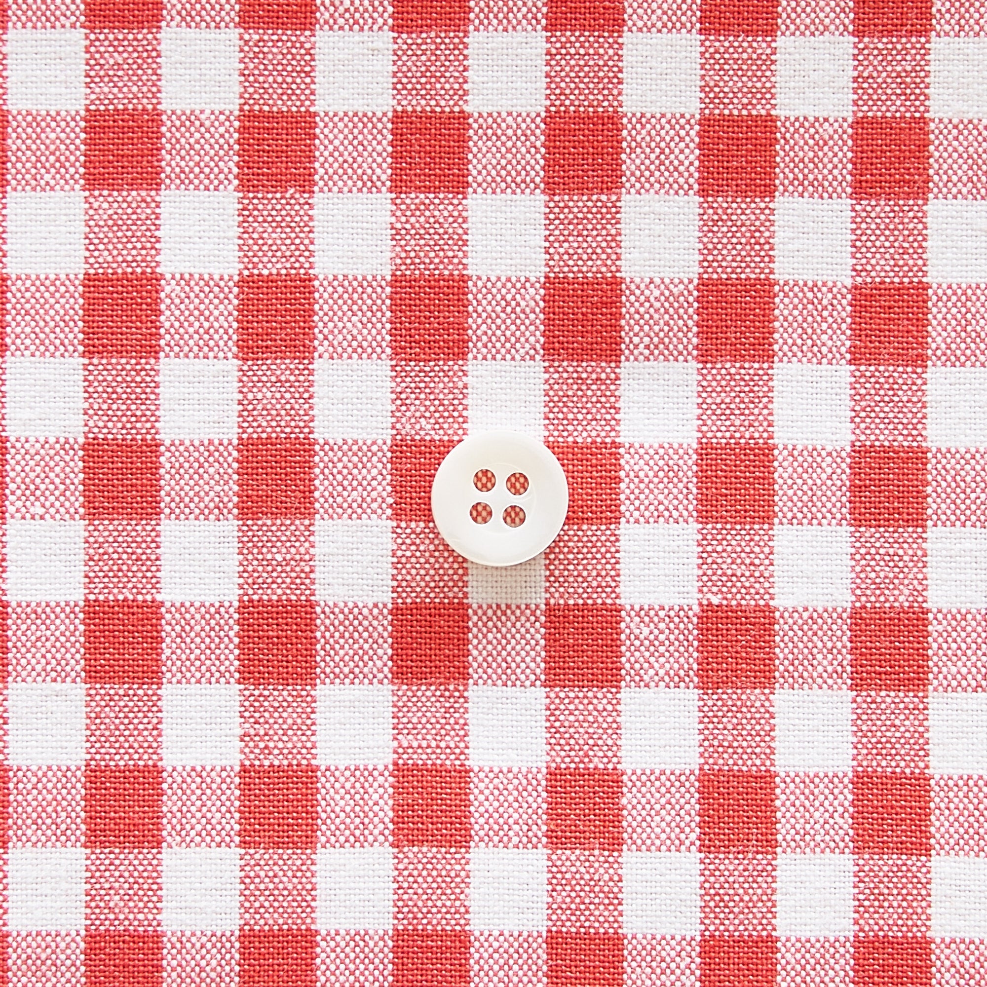 綿ポリ交織ダンガリー5mmギンガム#117 トマトレッド