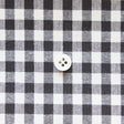 綿ポリダンガリー ギンガムチェック#柄の大きさ_5mm#カラー_#120 ダークグレー