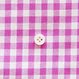 綿ポリダンガリー ギンガムチェック#柄の大きさ_5mm#カラー_#121 ラズベリー