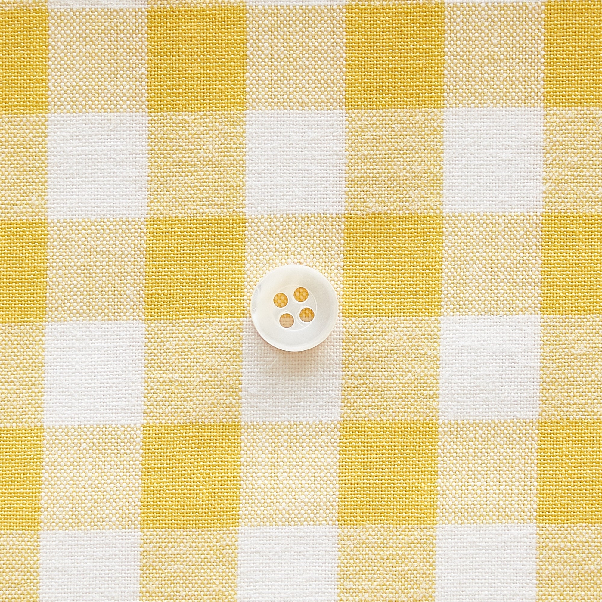 綿ポリ交織ダンガリー12mmギンガム#104 イエロー