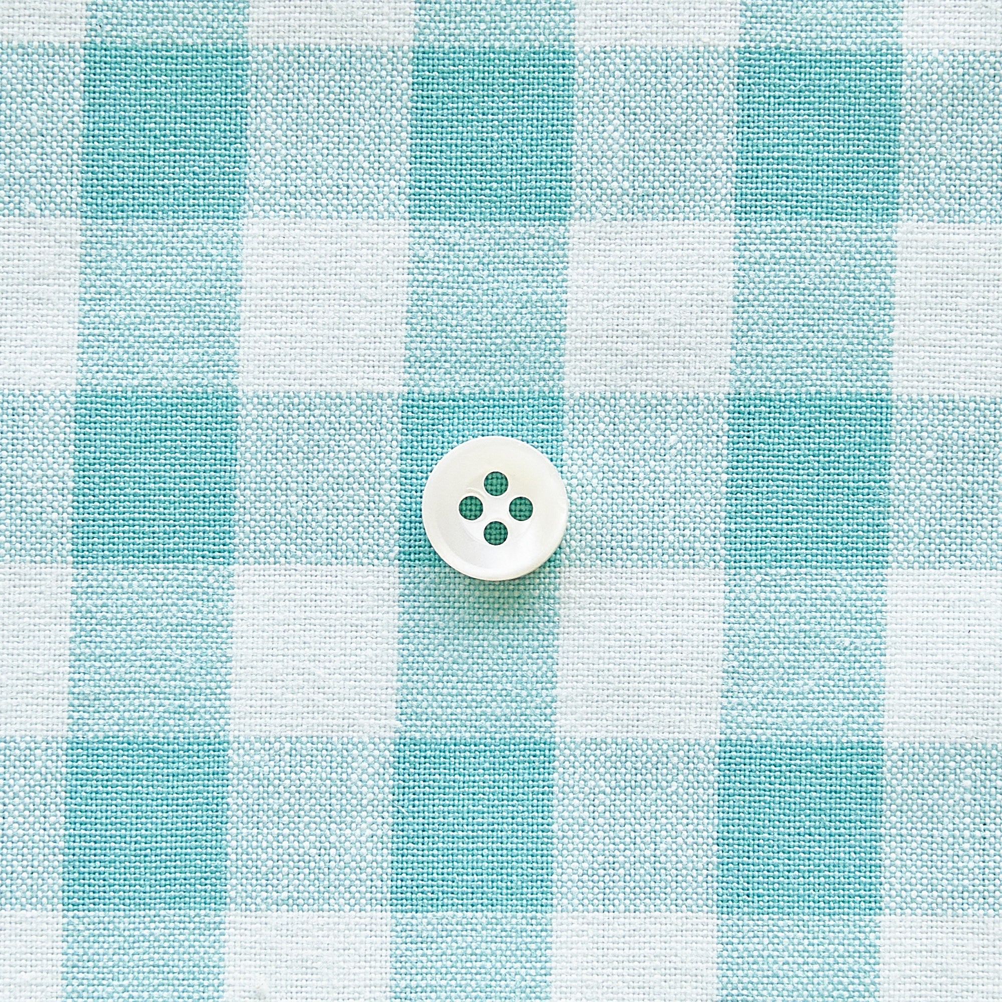 綿ポリ交織ダンガリー12mmギンガム#105 ミントグリーン