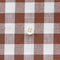 綿ポリ交織ダンガリー12mmギンガム#116 ココア