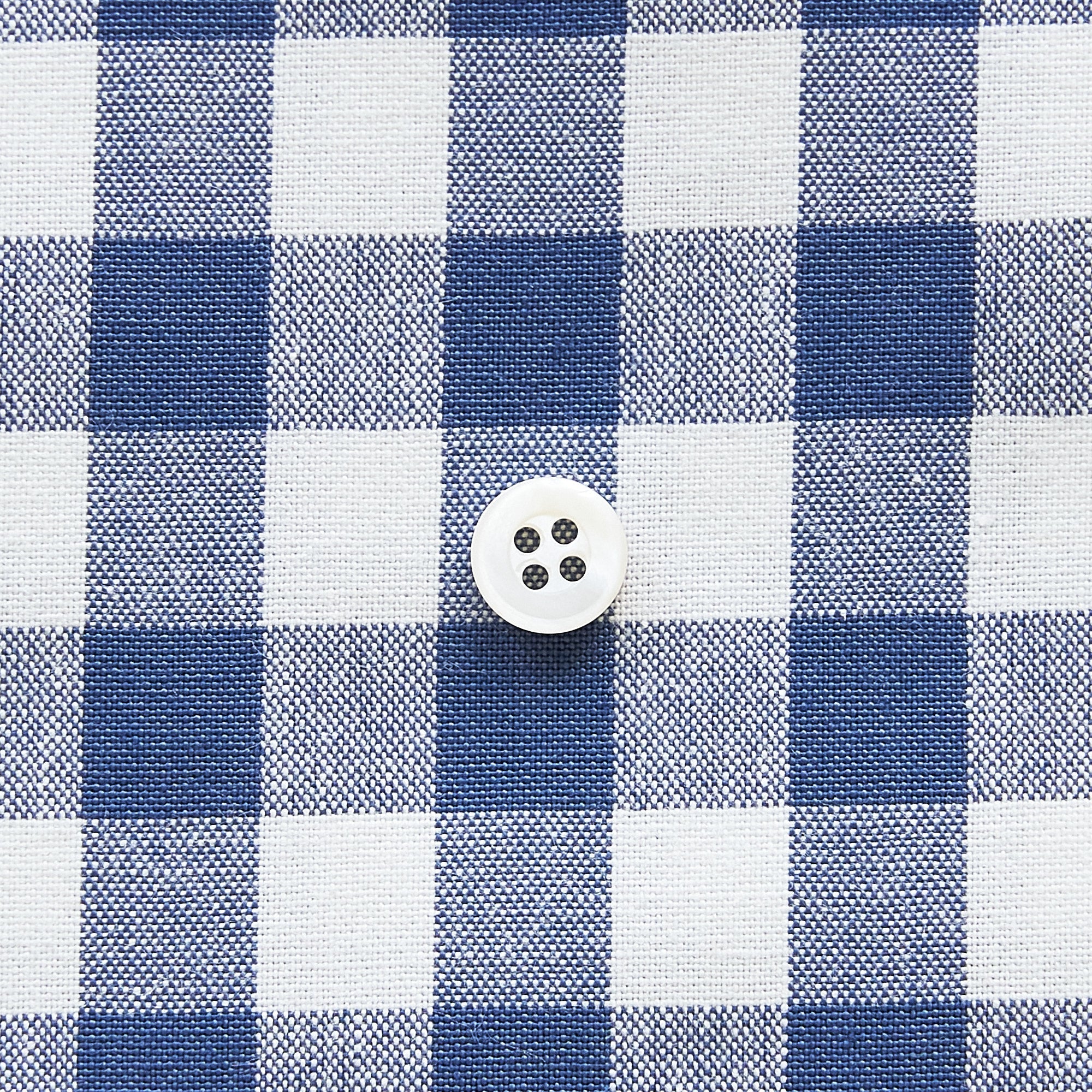 綿ポリ交織ダンガリー12mmギンガム#119 ネイビー