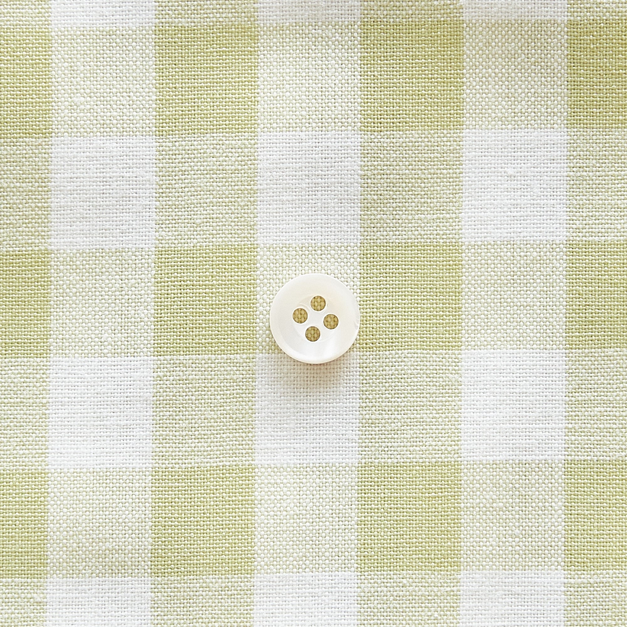 綿ポリ交織ダンガリー12mmギンガム#125 サラダグリーン