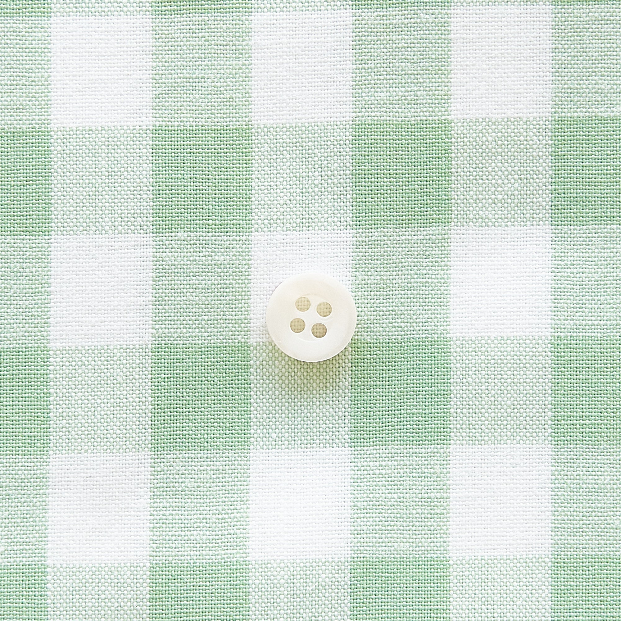 綿ポリ交織ダンガリー12mmギンガム#126 スプリンググリーン