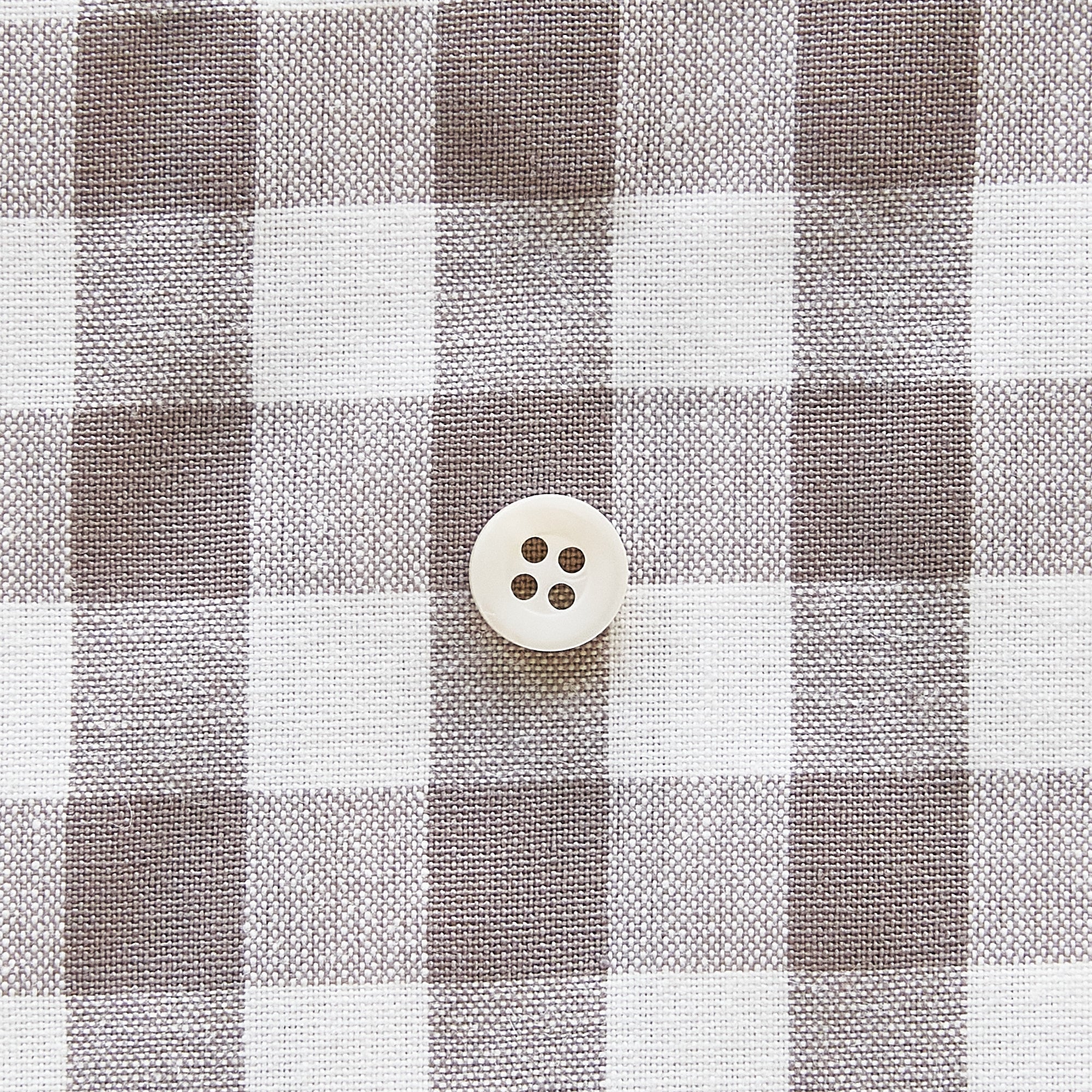 綿ポリ交織ダンガリー12mmギンガム#213 グレージュ