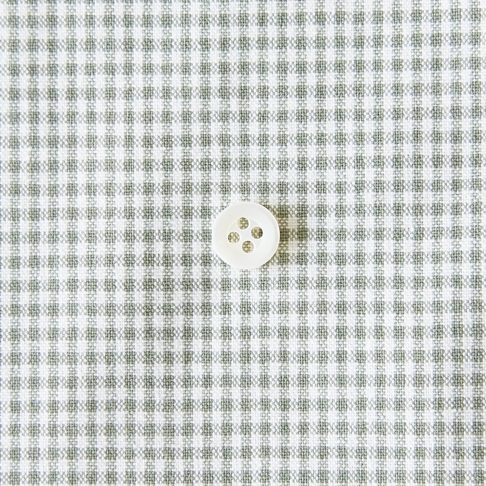 綿ポリ交織ダンガリー1.5mmギンガム#115 モスグリーン