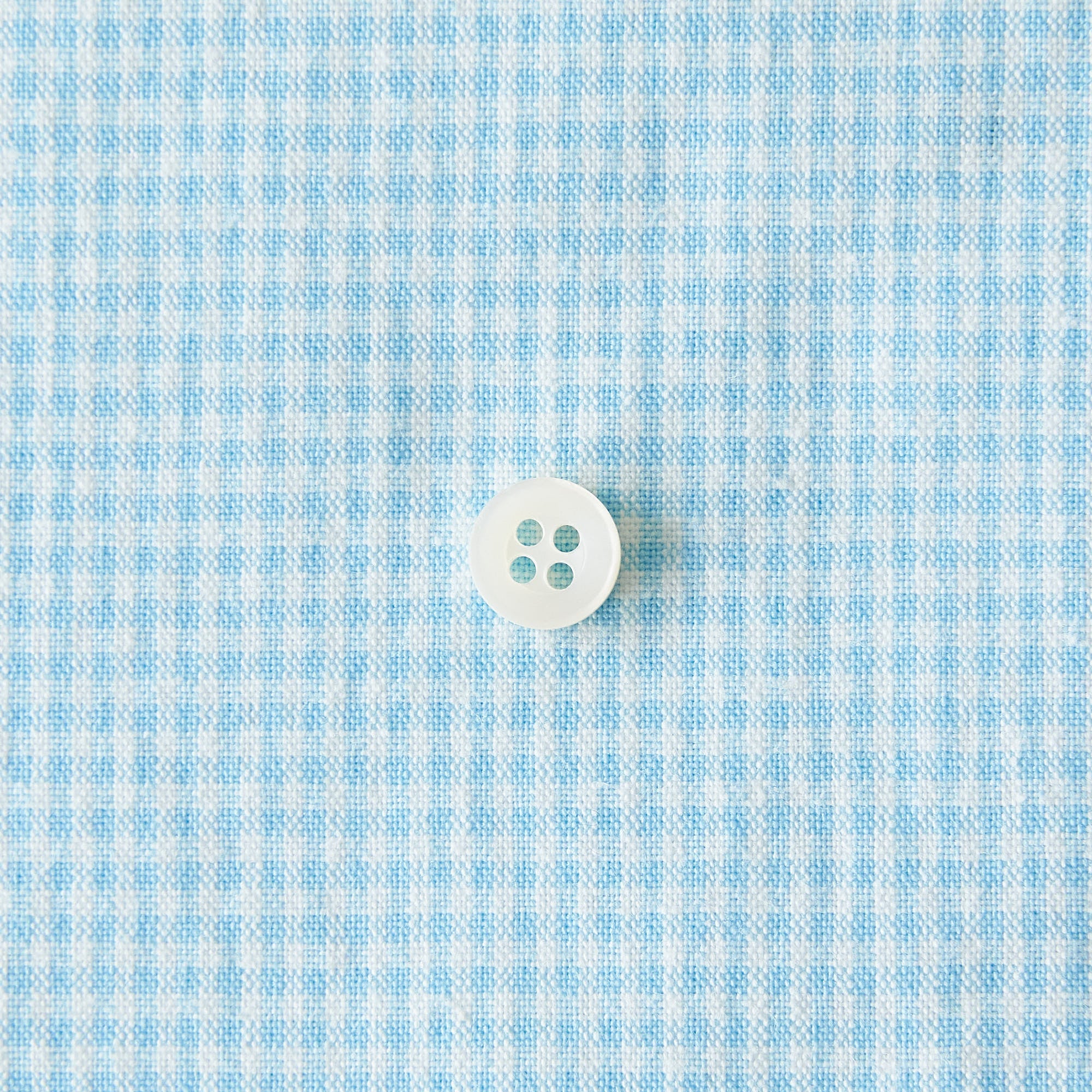 綿ポリ交織ダンガリー1.5mmギンガム#124 アクアブルー