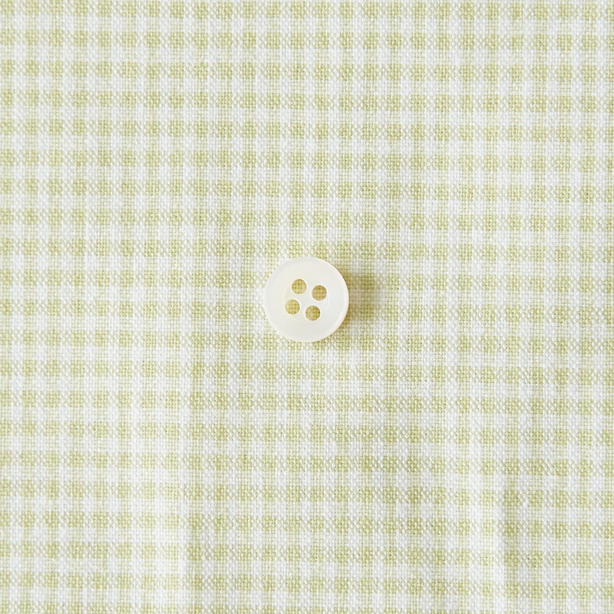 綿ポリ交織ダンガリー1.5mmギンガム#125 サラダグリーン