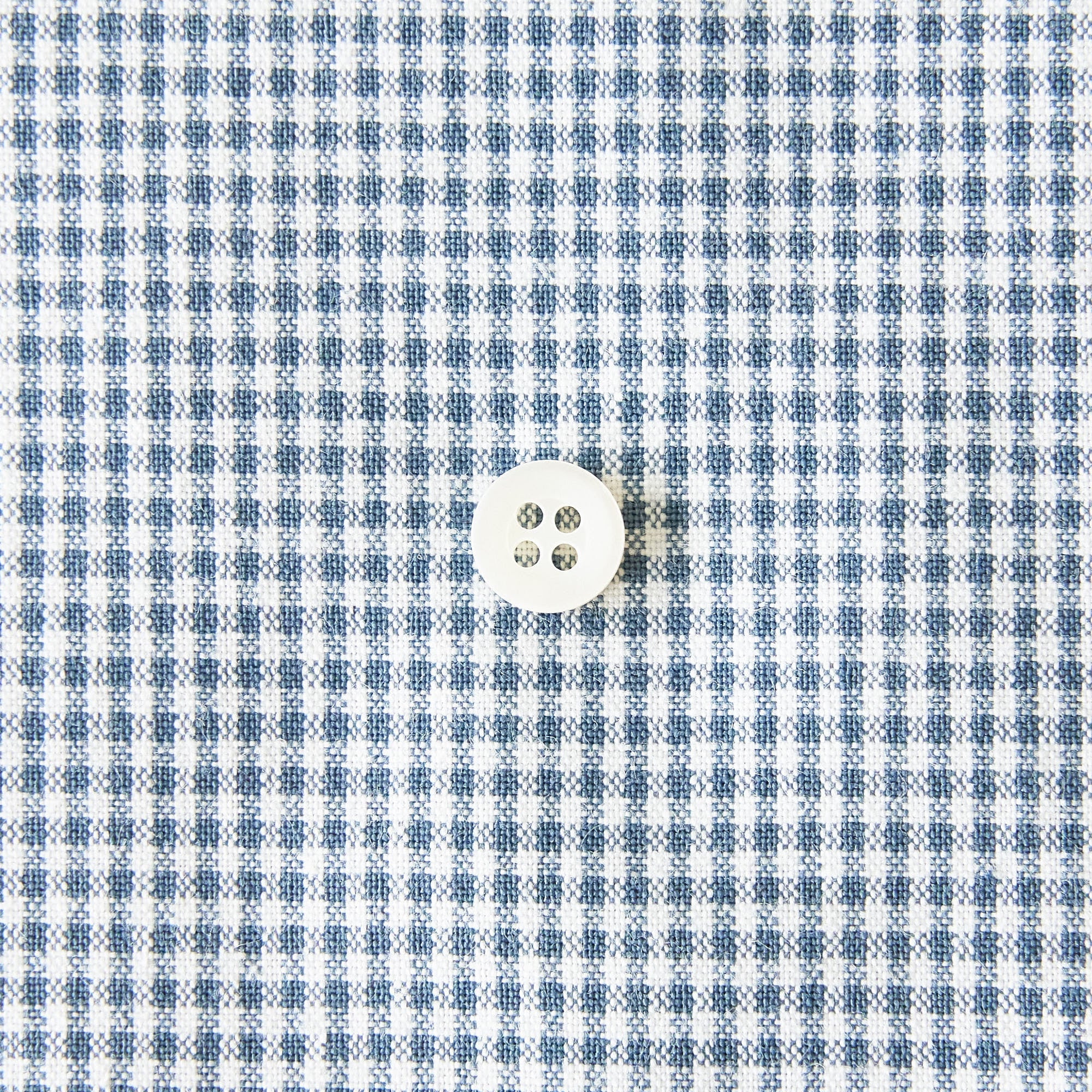 綿ポリ交織ダンガリー1.5mmギンガム#203 ティールブルー