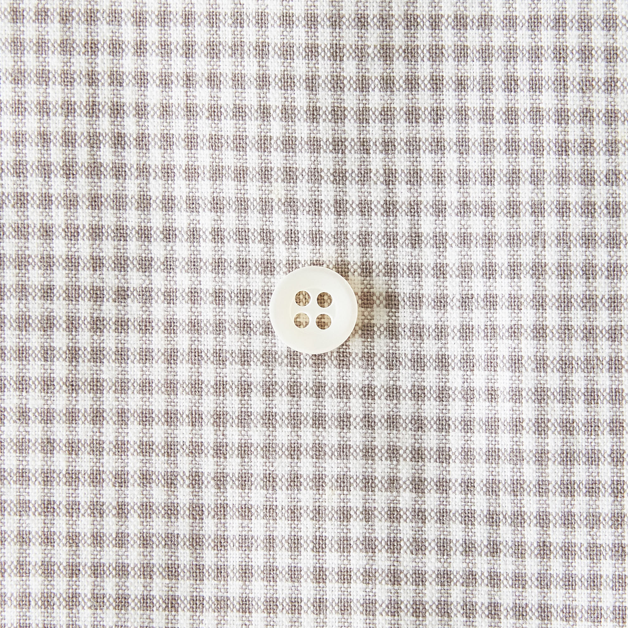 綿ポリ交織ダンガリー1.5mmギンガム#213 グレージュ