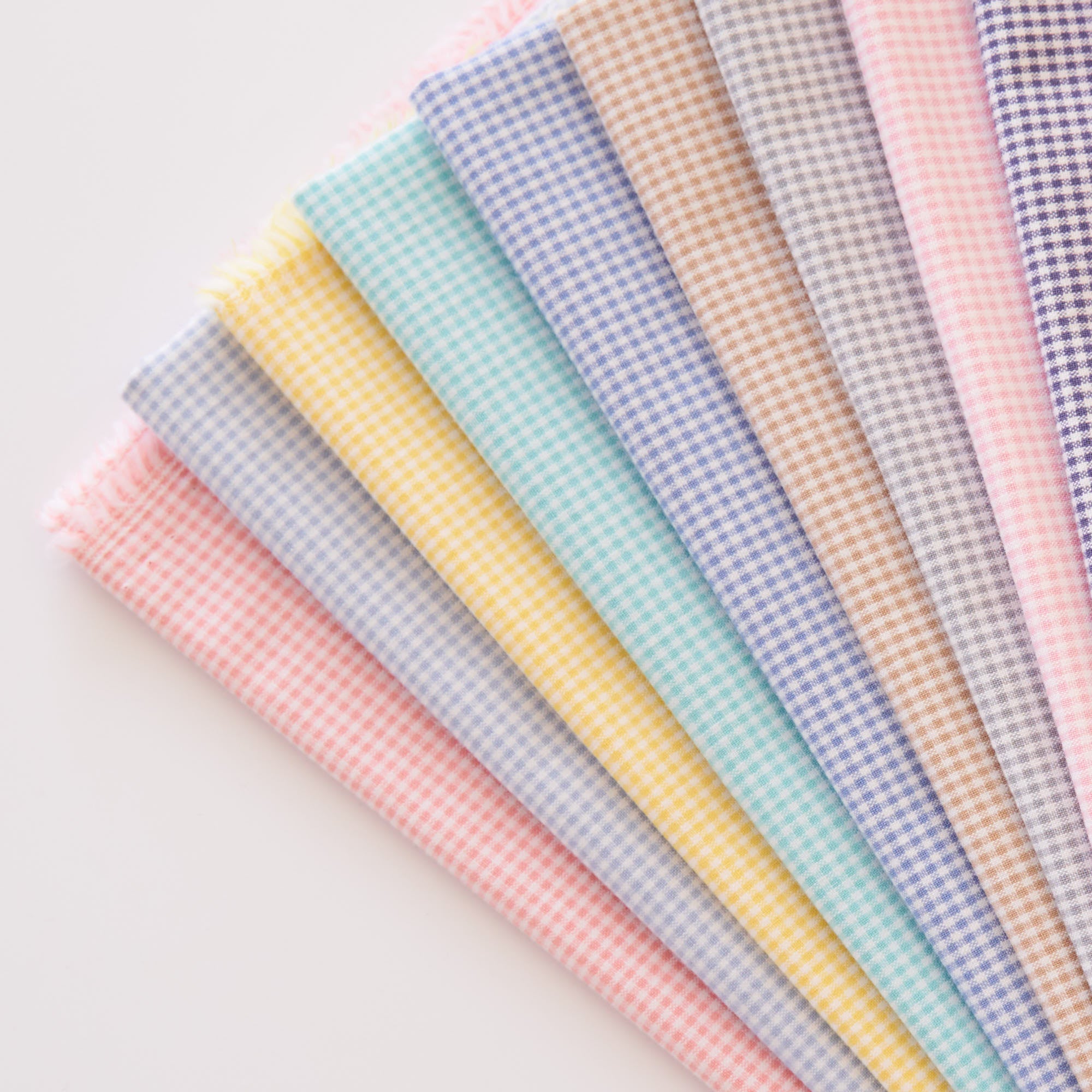 Cotton-Poly Dungaree Gingham Check Fabric | Maruishi Fabric