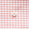 綿ポリ交織ダンガリー3mmギンガム#102 サーモンピンク