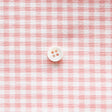 綿ポリダンガリー ギンガムチェック#柄の大きさ_3mm#カラー_#102 サーモンピンク