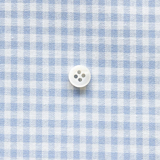 綿ポリダンガリー ギンガムチェック#柄の大きさ_3mm#カラー_#103 みずいろ