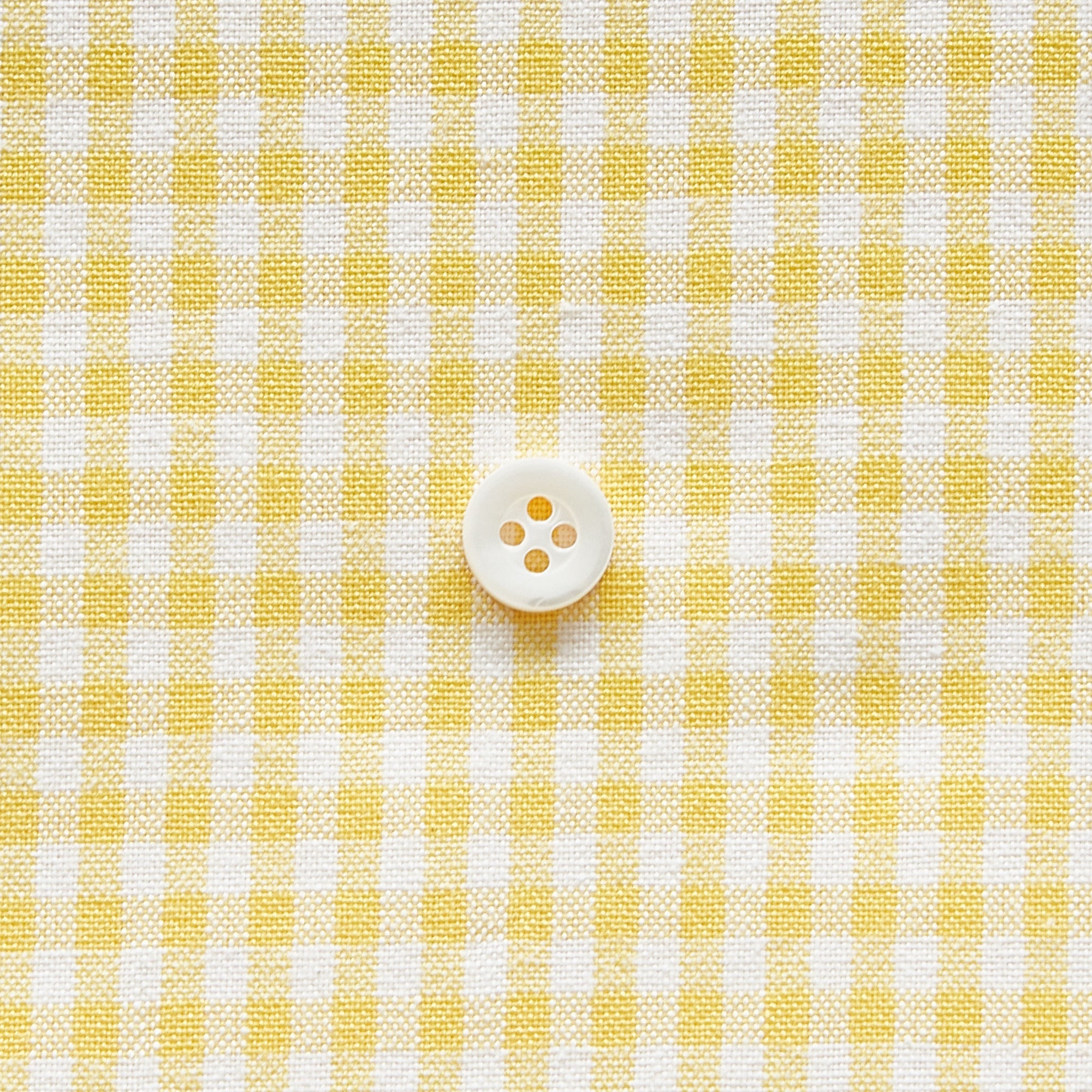 綿ポリ交織ダンガリー3mmギンガム#104 イエロー