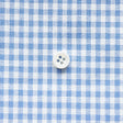 綿ポリダンガリー ギンガムチェック#柄の大きさ_3mm#カラー_#106 マリンブルー