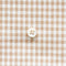 綿ポリ交織ダンガリー3mmギンガム#107 ベージュ