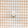 綿ポリダンガリー ギンガムチェック#柄の大きさ_3mm#カラー_#107 ベージュ