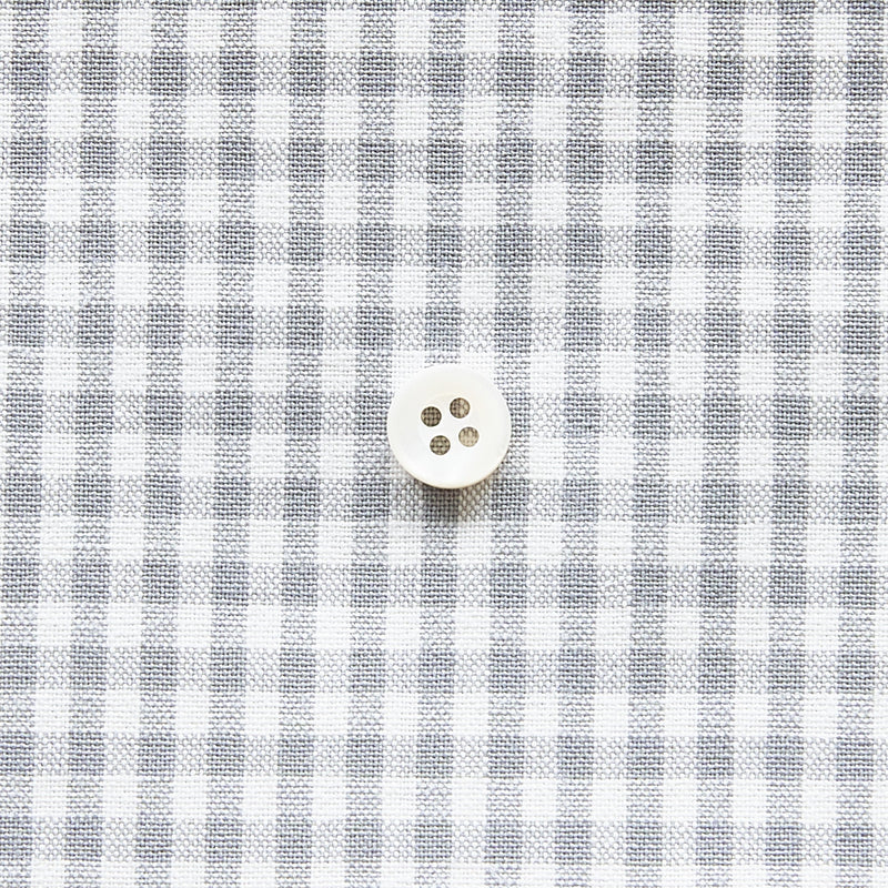 綿ポリダンガリー ギンガムチェック#柄の大きさ_3mm#カラー_#108 グレー