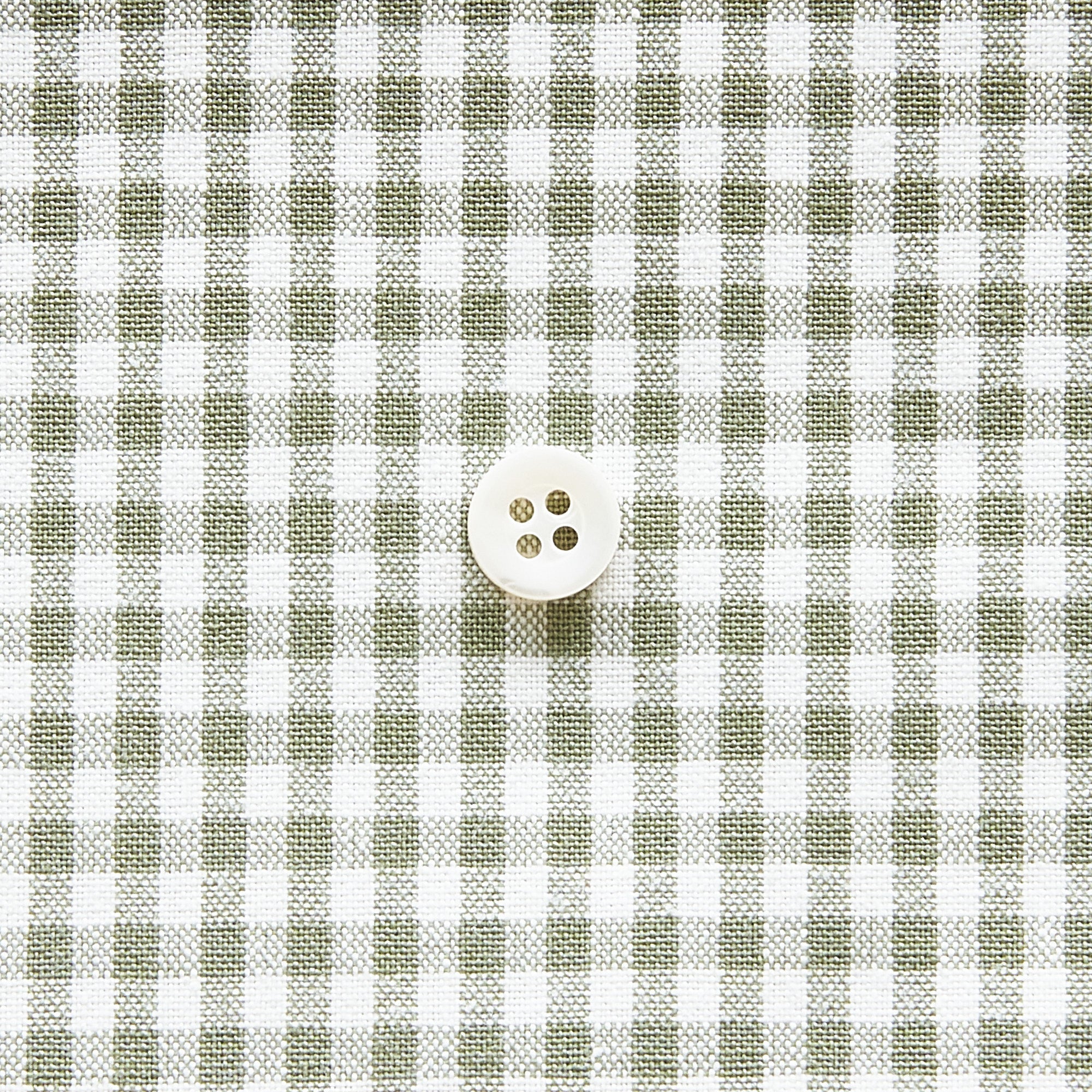 綿ポリ交織ダンガリー3mmギンガム#115 モスグリーン