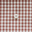 綿ポリダンガリー ギンガムチェック#柄の大きさ_3mm#カラー_#116 ココア