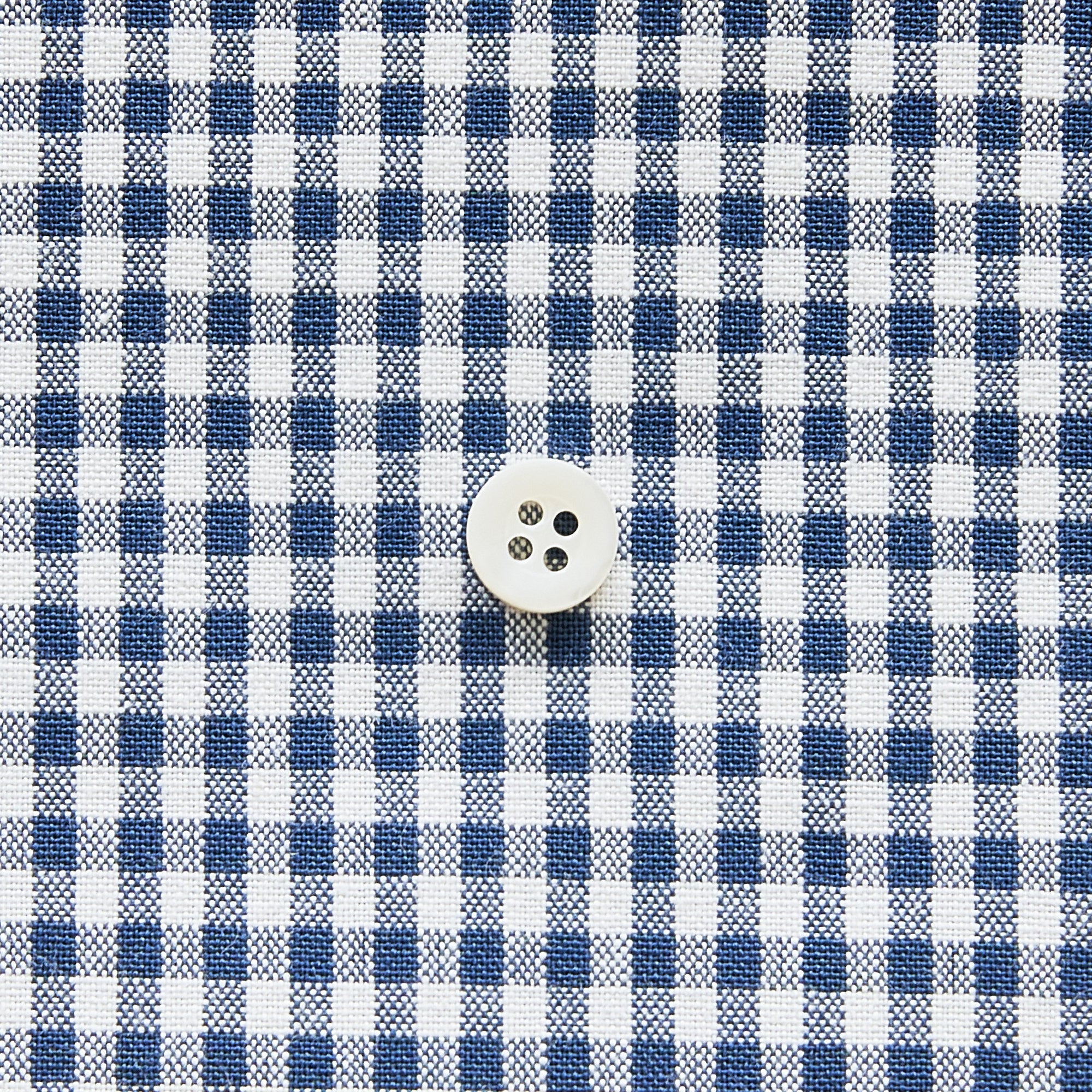 綿ポリ交織ダンガリー3mmギンガム#119 ネイビー