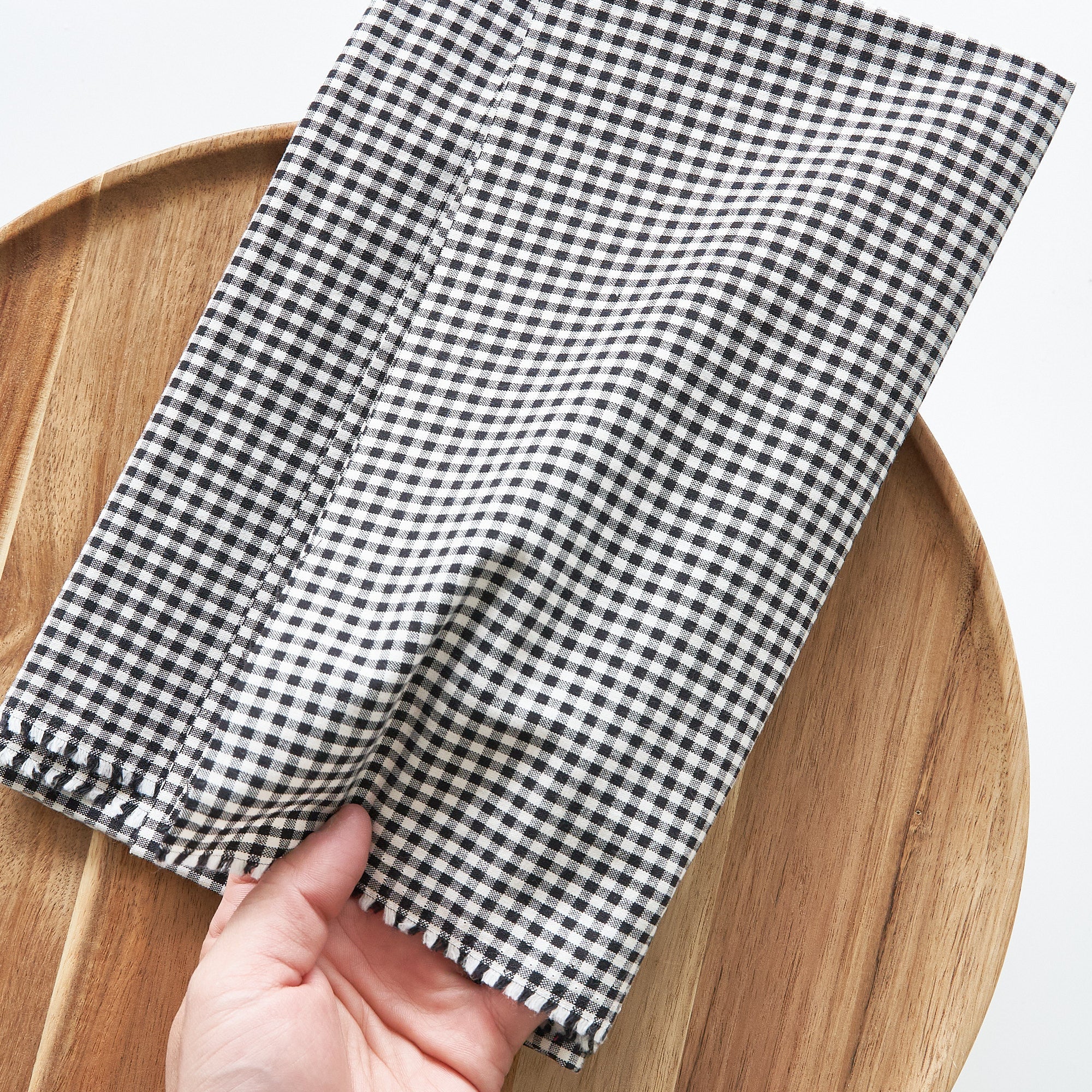 綿ポリ交織ダンガリー3mmギンガム#120 ダークグレー