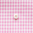 綿ポリダンガリー ギンガムチェック#柄の大きさ_3mm#カラー_#122 コスモスピンク