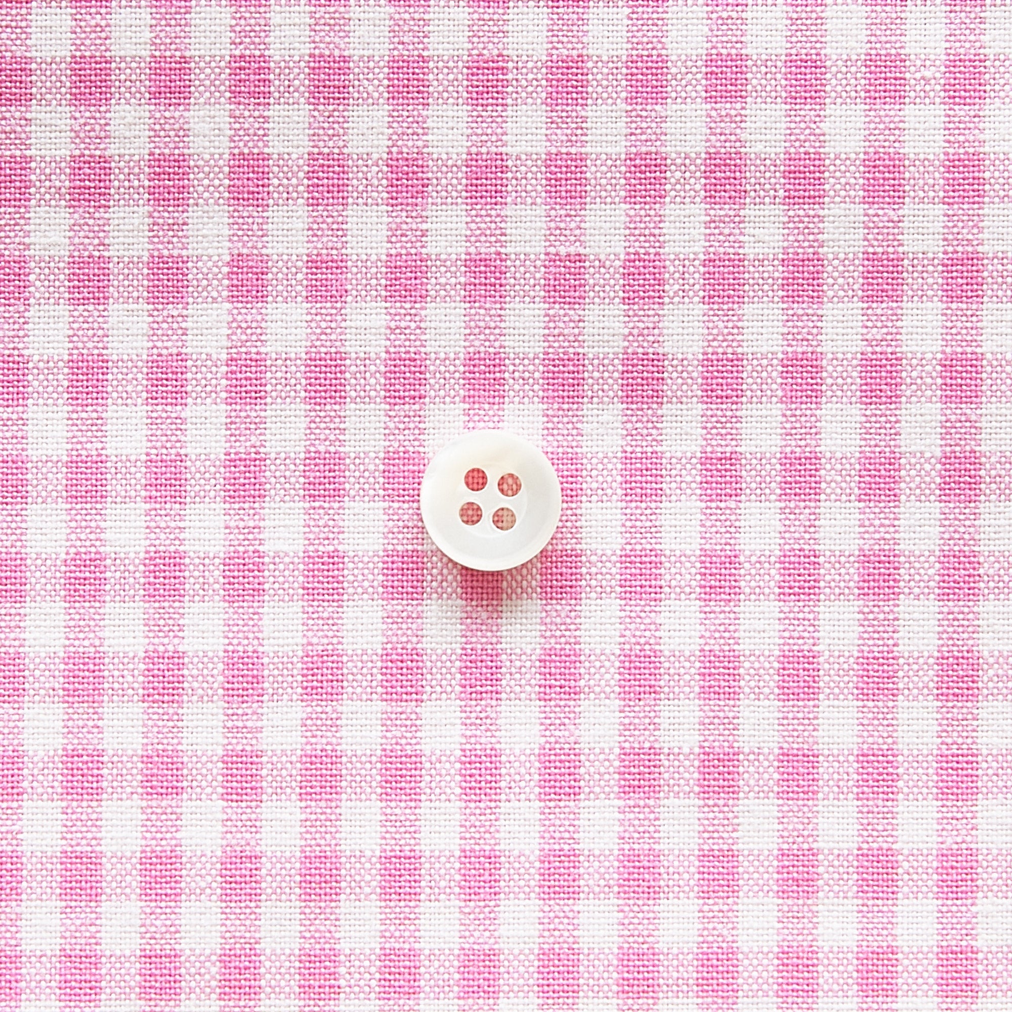 綿ポリ交織ダンガリー3mmギンガム#122 コスモスピンク