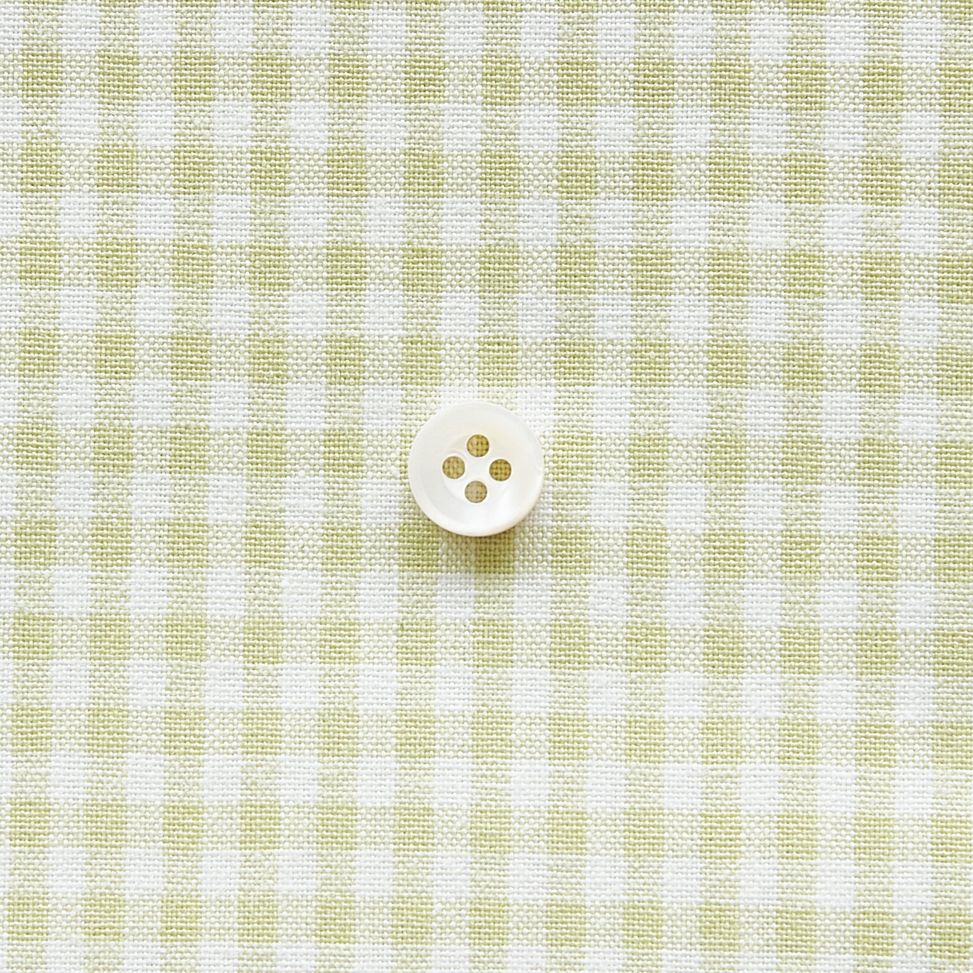 綿ポリ交織ダンガリー3mmギンガム#125 サラダグリーン