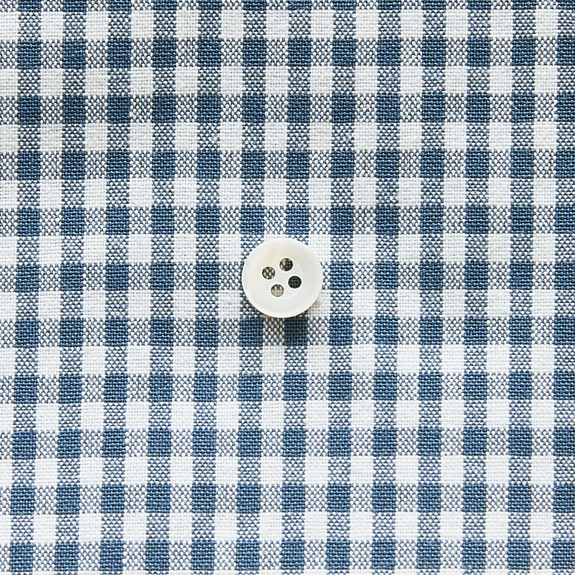 綿ポリ交織ダンガリー3mmギンガム#203 ティールブルー