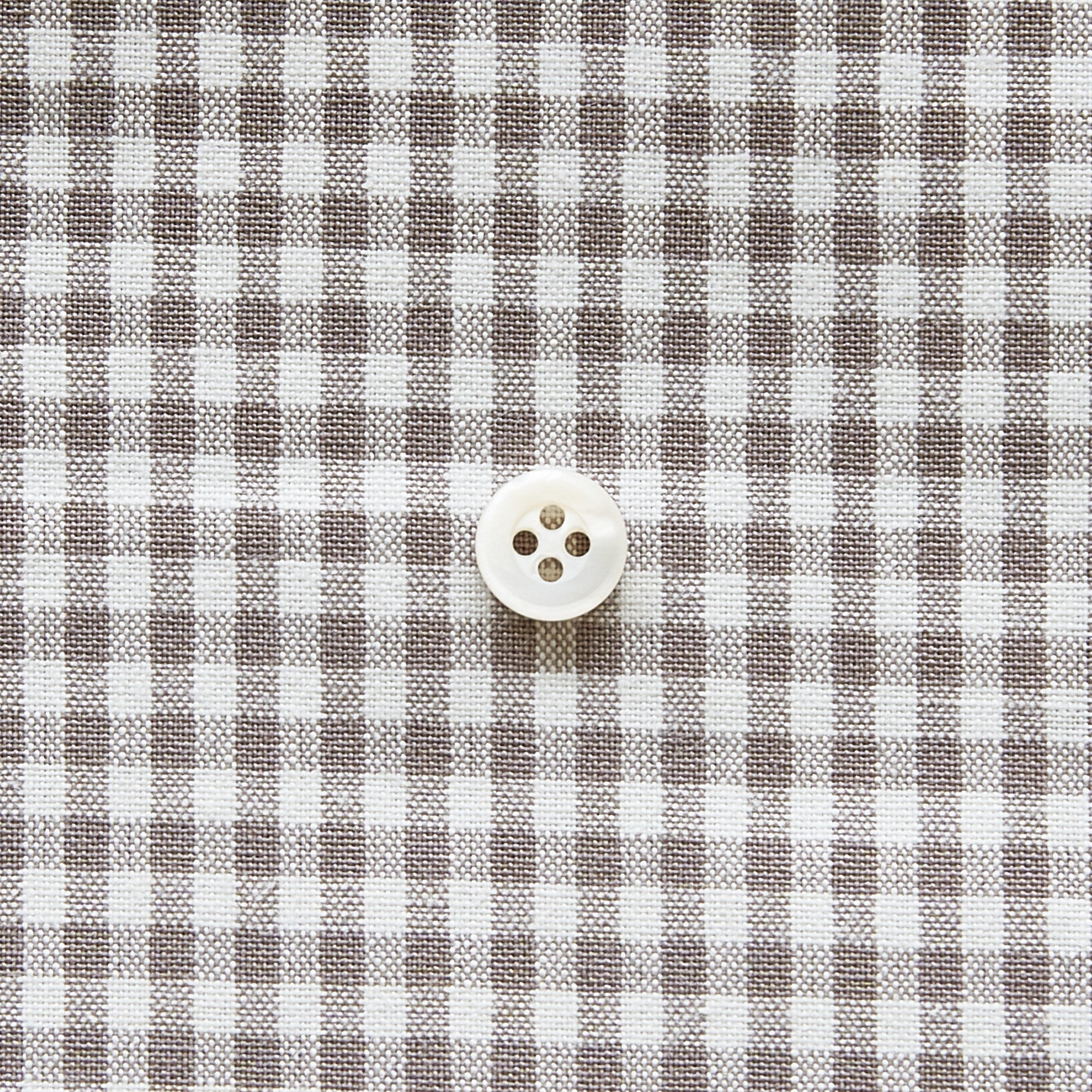 綿ポリ交織ダンガリー3mmギンガム#213 グレージュ