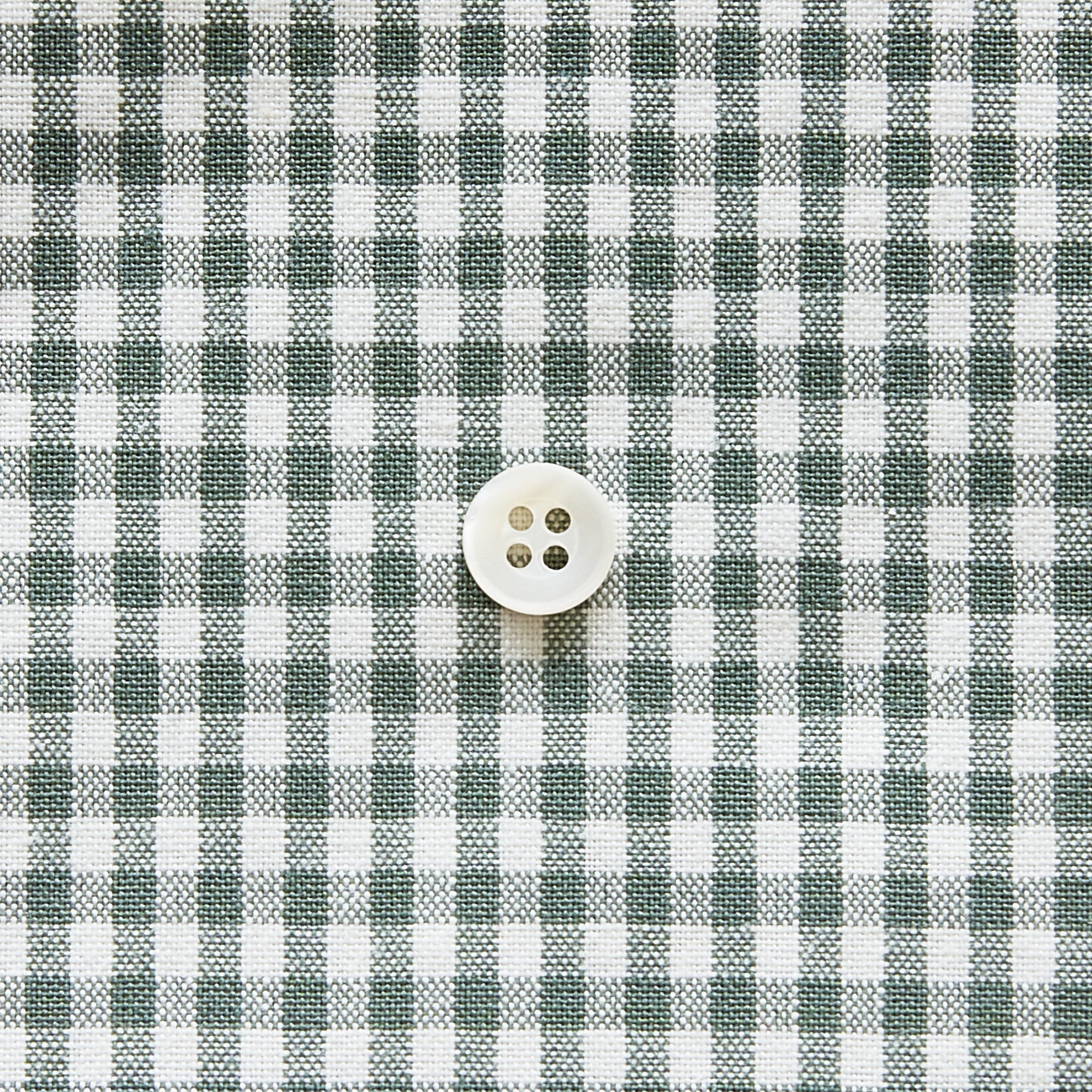 綿ポリ交織ダンガリー3mmギンガム#214 カーキ