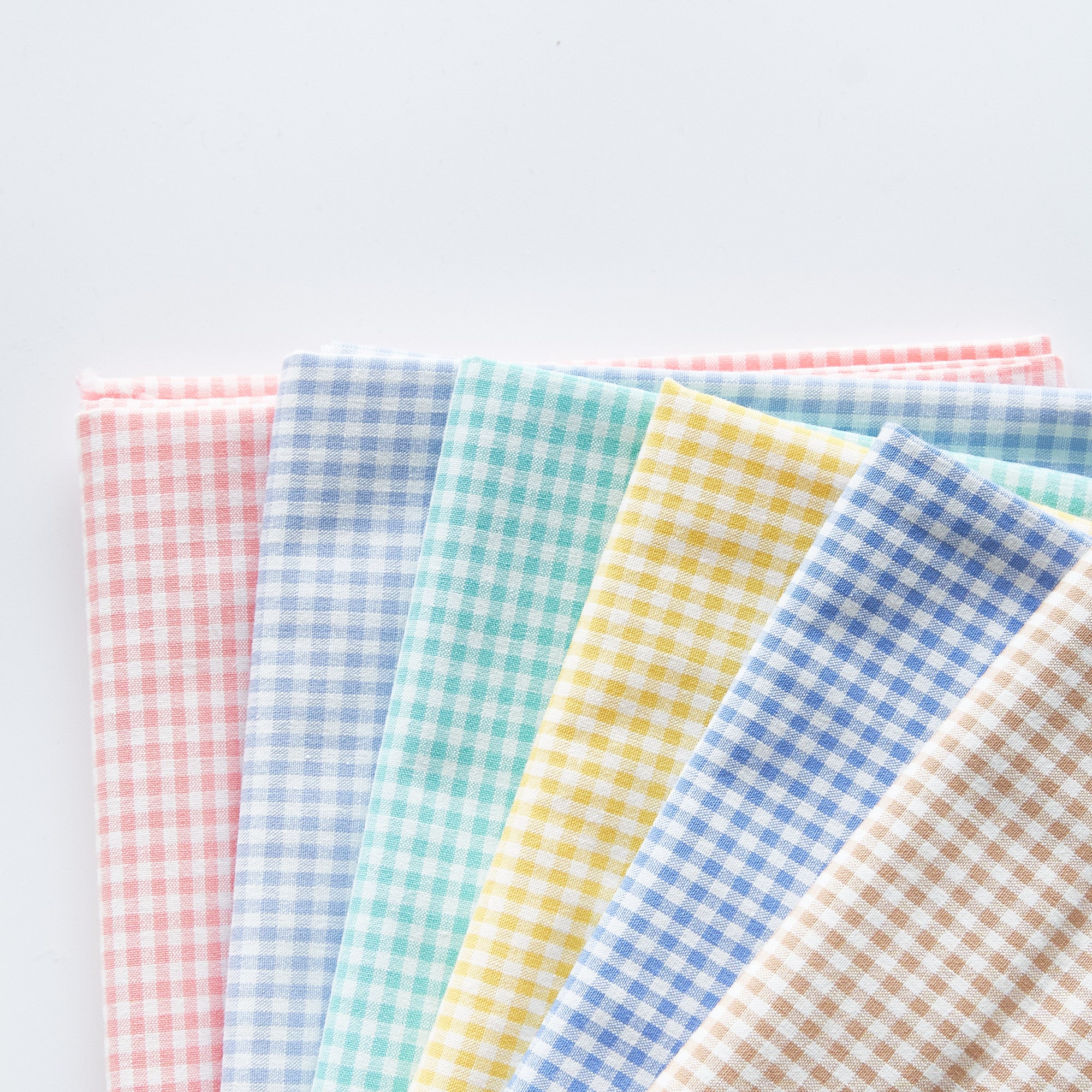 Cotton-Poly Dungaree Gingham Check Fabric | Maruishi Fabric