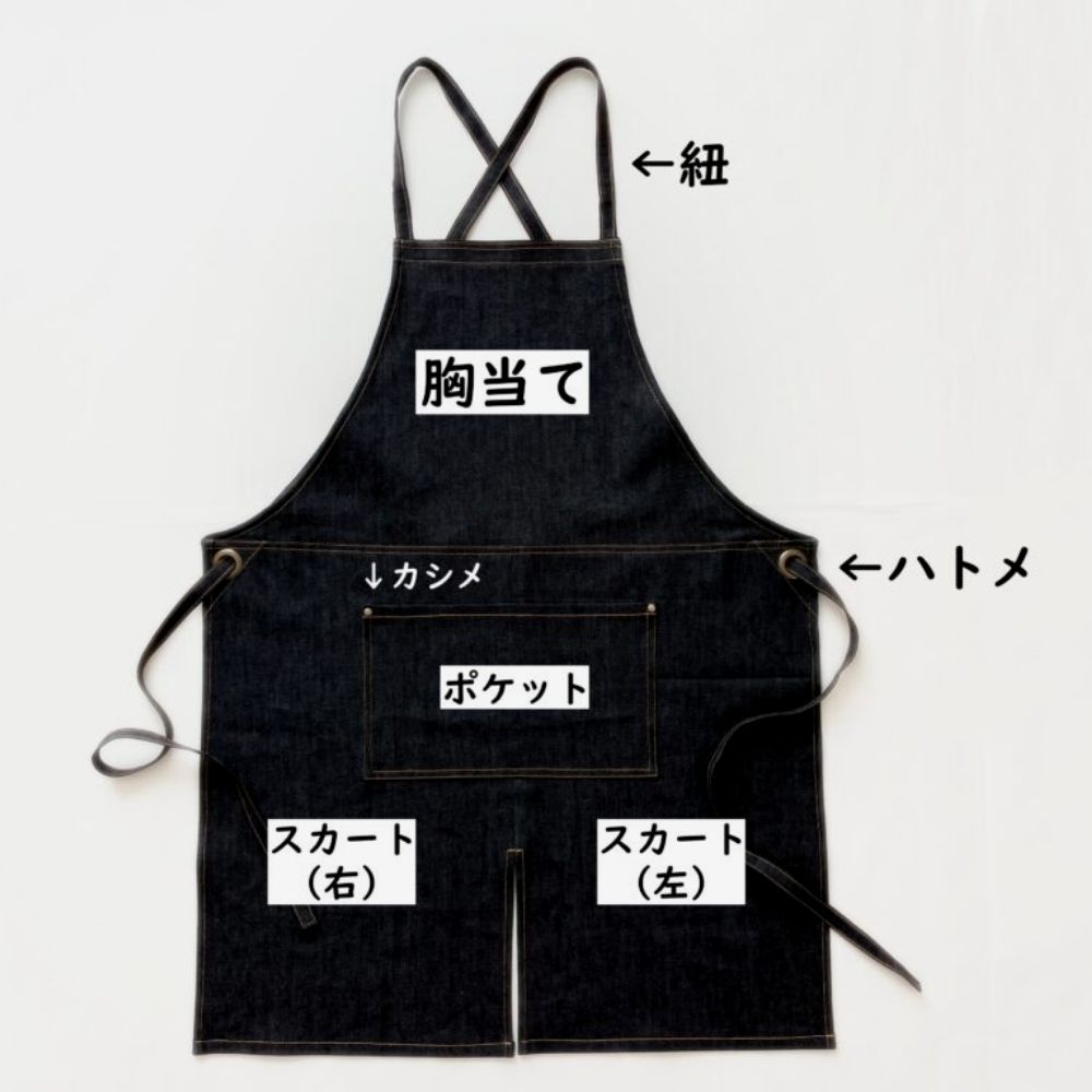 5-011男女共用アウトドアエプロンの型紙