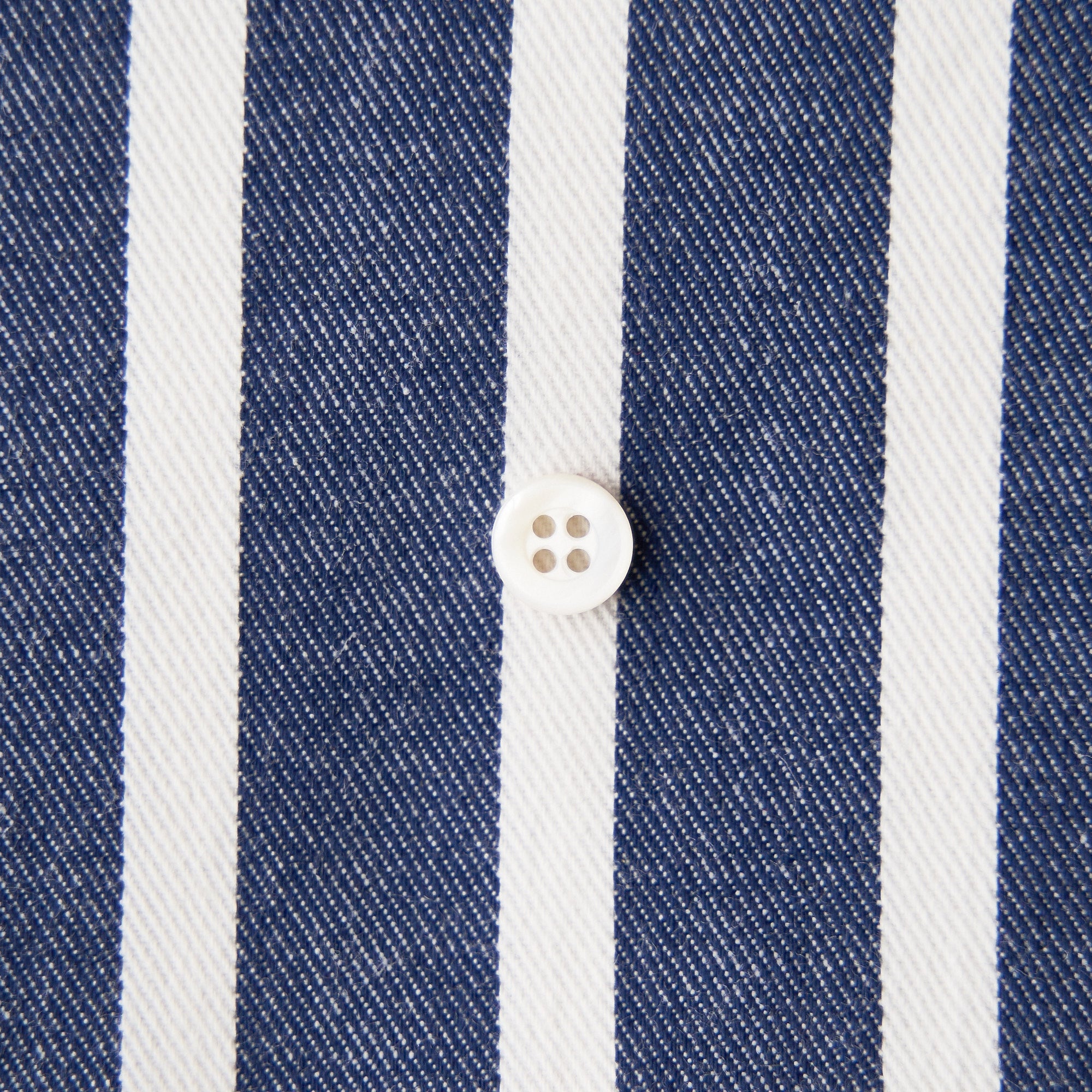 綿ポリ交織デニム1.5mmストライプ#Cブルー